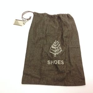 Shoes Bag Brown Drawstring